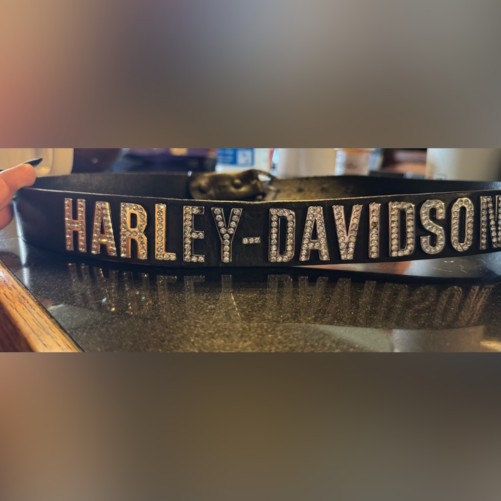 Harley-Davidson Black Leather Belt